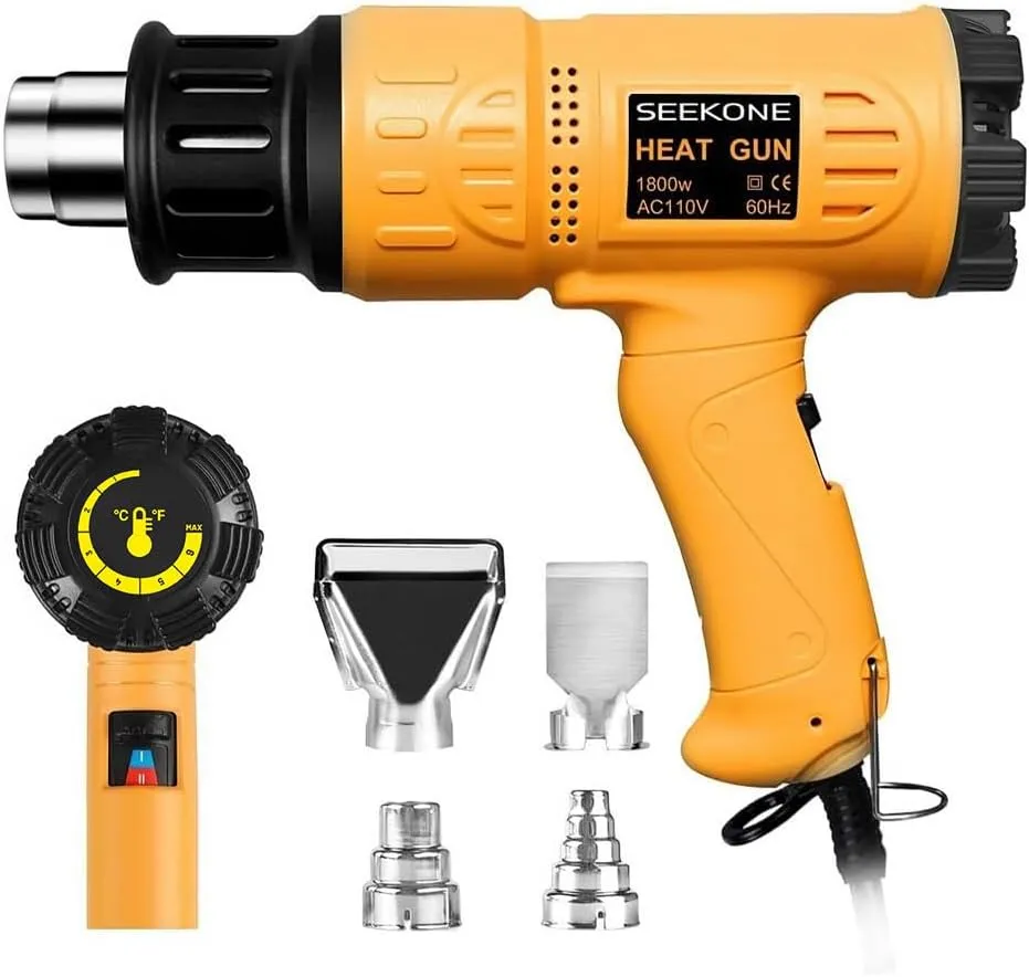 SEEKONE 1800W Heat Gun (SDL-2816) - Variable Temp Hot Air Tool