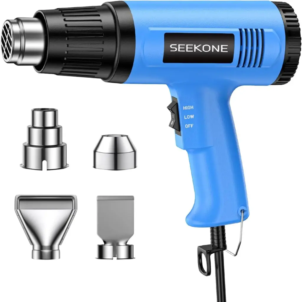 SEEKONE SDL-8610 350W Mini Heat Gun with Dual Temp for Crafts and Resin